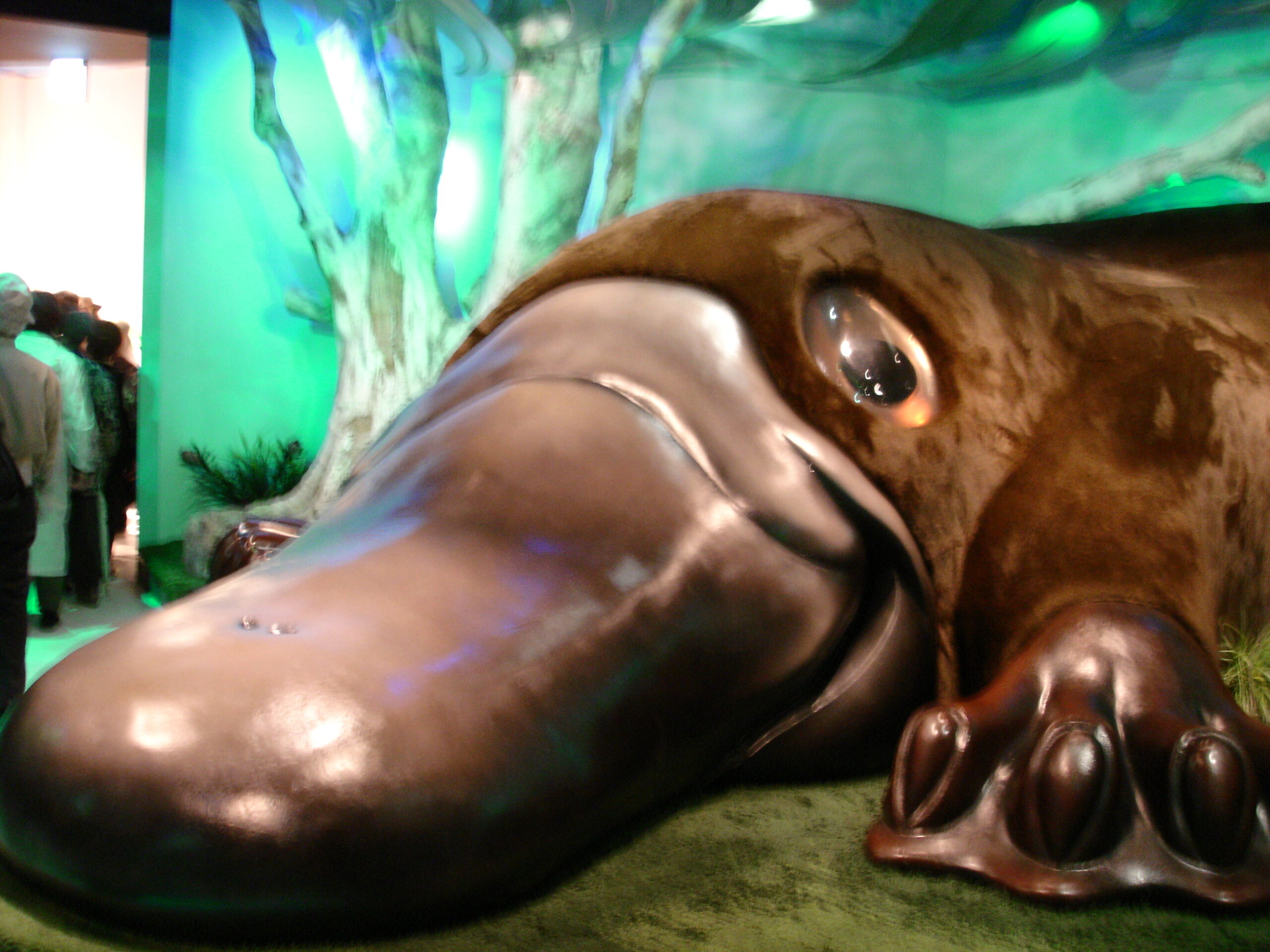 カモノハシの巨大模型 - 名古屋で建機のスピード配送ならISL株式会社へ